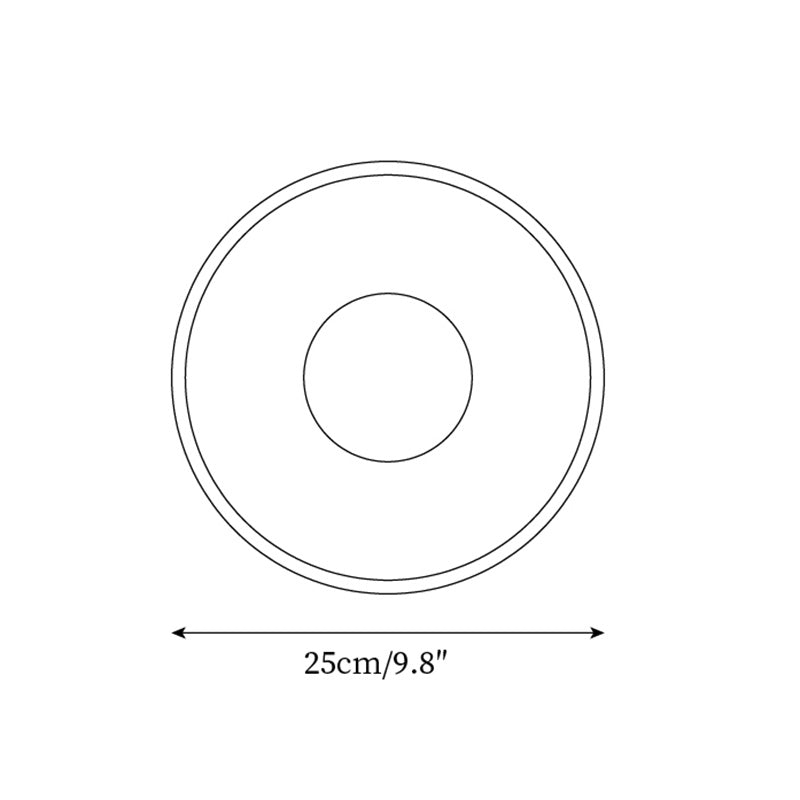 Norvian aplique de pared redondo de travertino minimalista