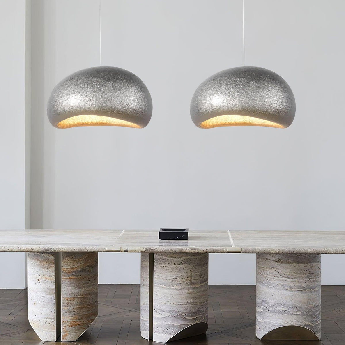 Lámpara colgante Pebble Inspired Organic Form Soft resplandor moderna artística