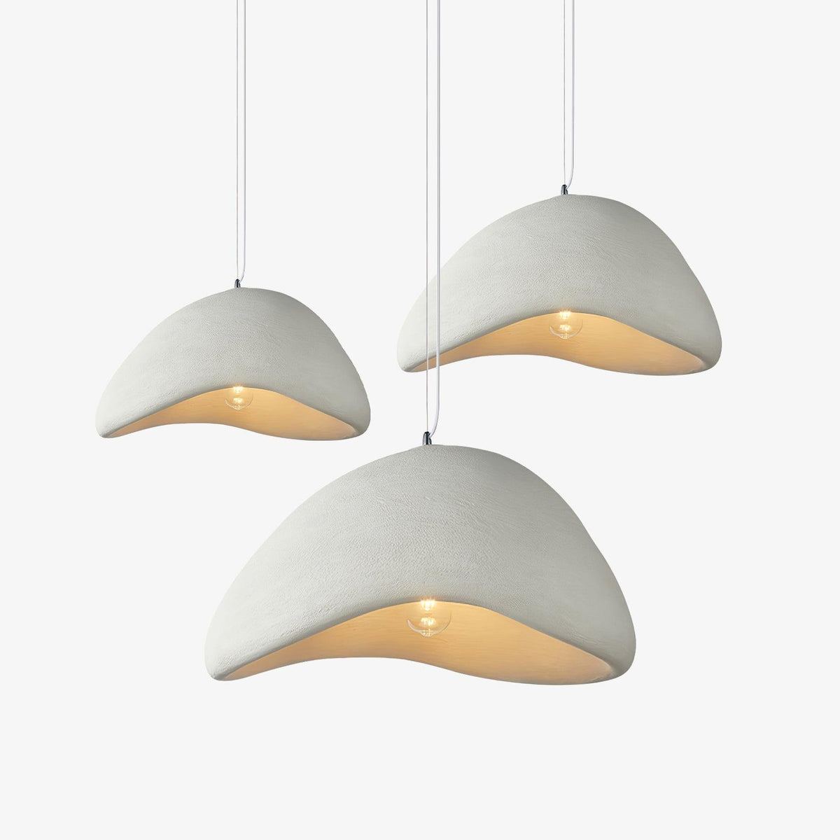 Fentor lámpara colgante blanca minimalista
