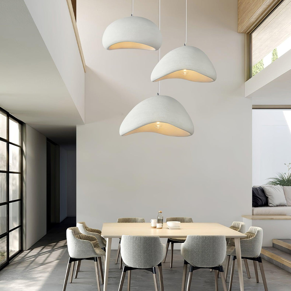 Fentor lámpara colgante blanca minimalista