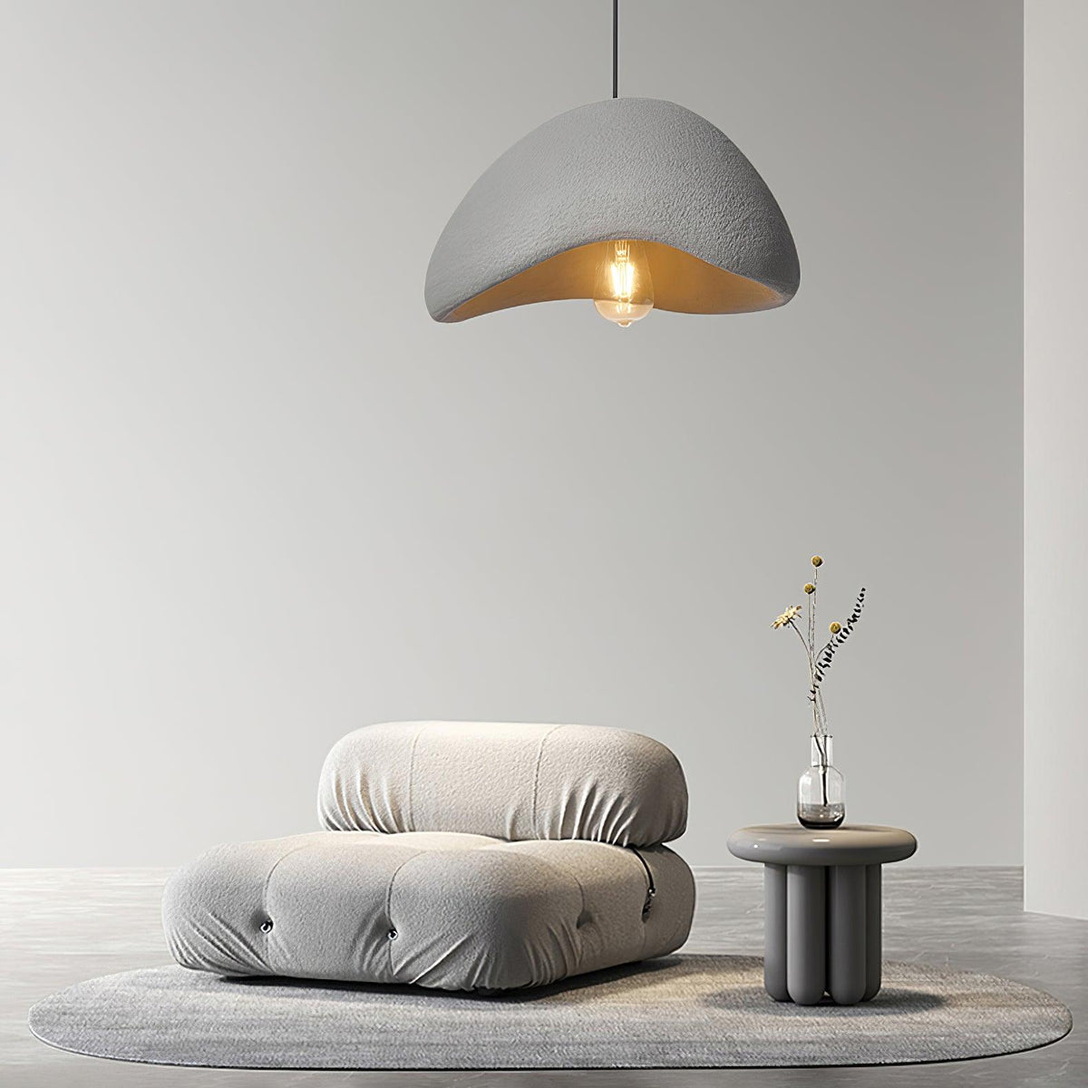 Fentor lámpara colgante blanca minimalista