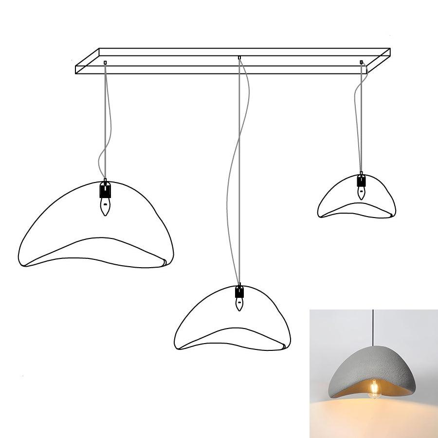 Fentor lámpara colgante blanca minimalista