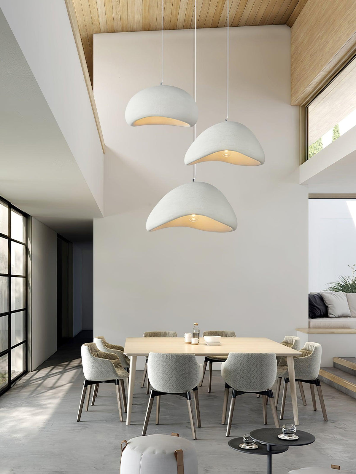 Fentor lámpara colgante blanca minimalista