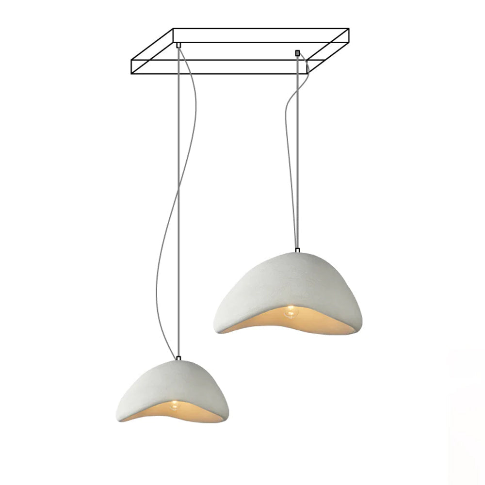 Fentor lámpara colgante blanca minimalista