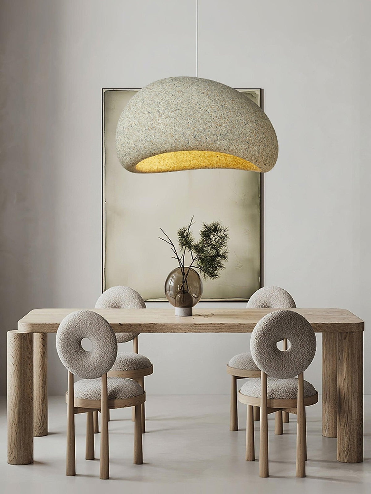 Tsukiyo lámpara colgante Wabi-Sabi nube