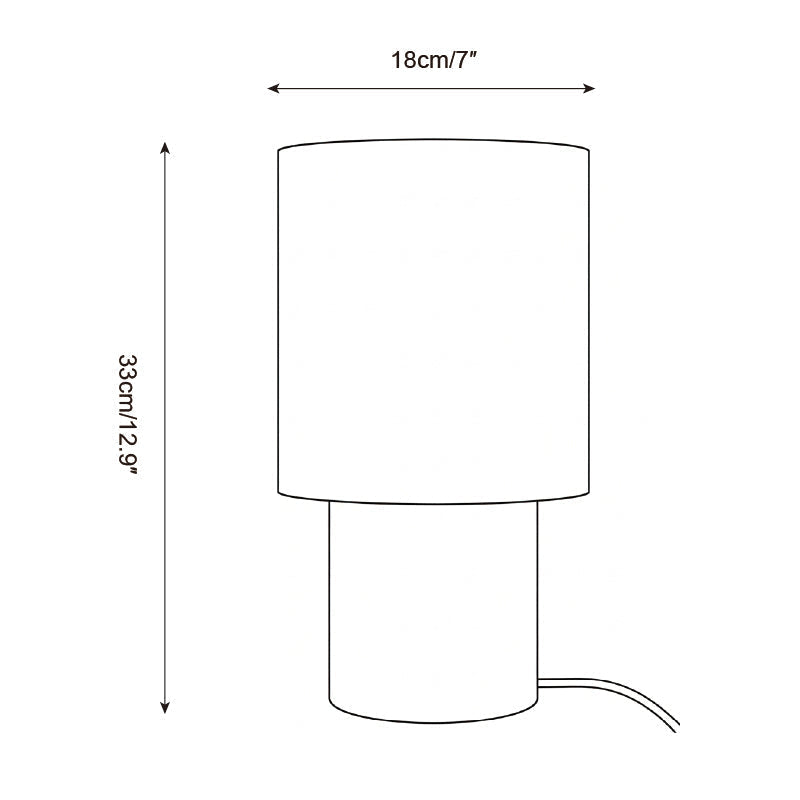 Alderielle lámpara de mesa de madera nogal