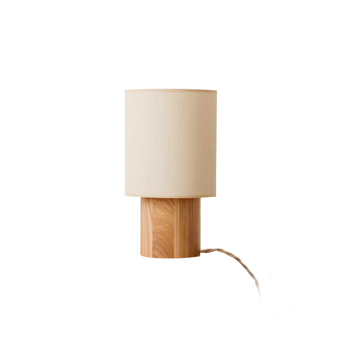 Alderielle lámpara de mesa de madera nogal