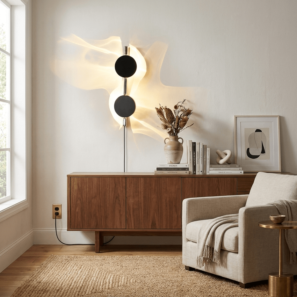 Kinetic aplique de pared con enchufe enchufable