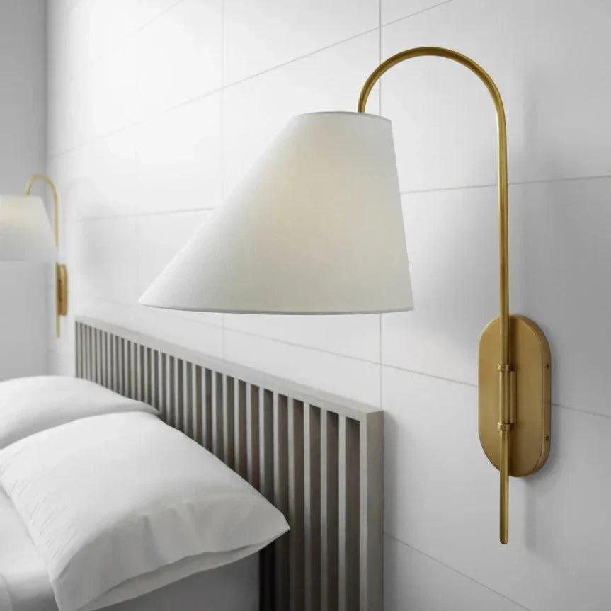 Cadence Vintage  Fabric Wall Lamp