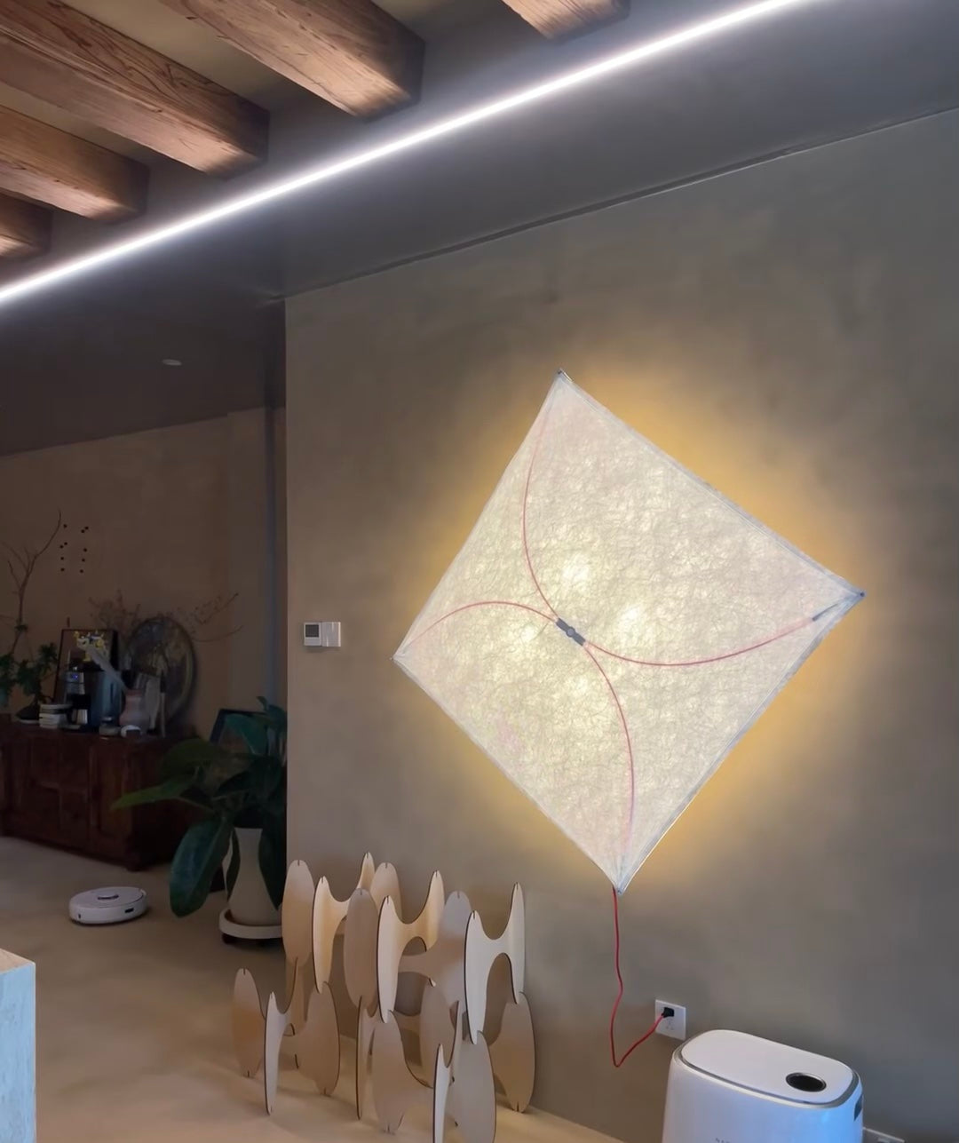 Evsoriel aplique de pared blanco