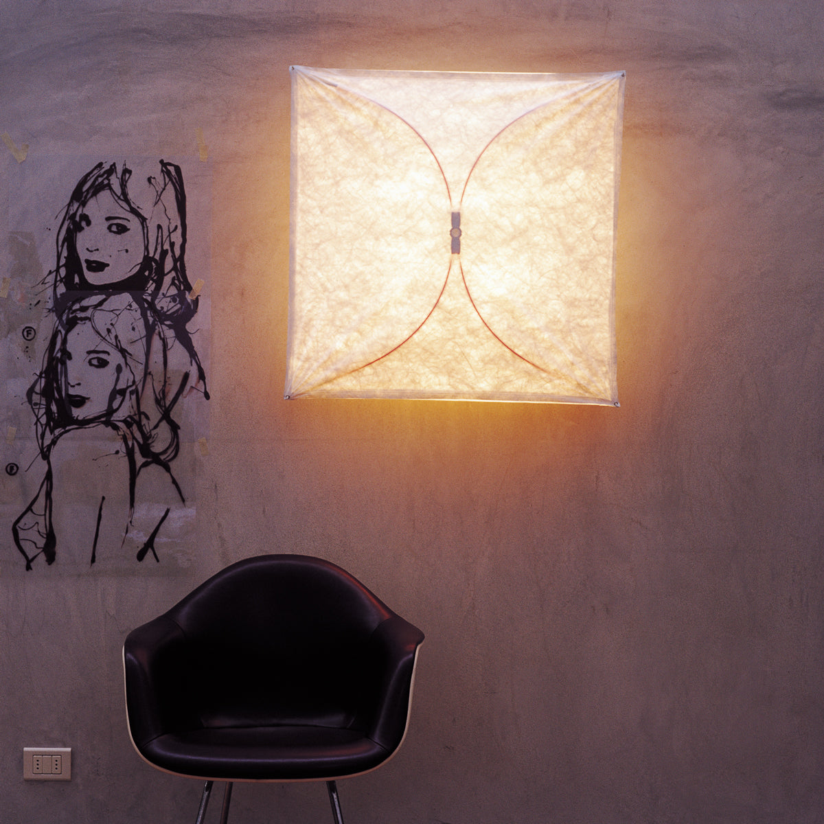 Evsoriel aplique de pared blanco