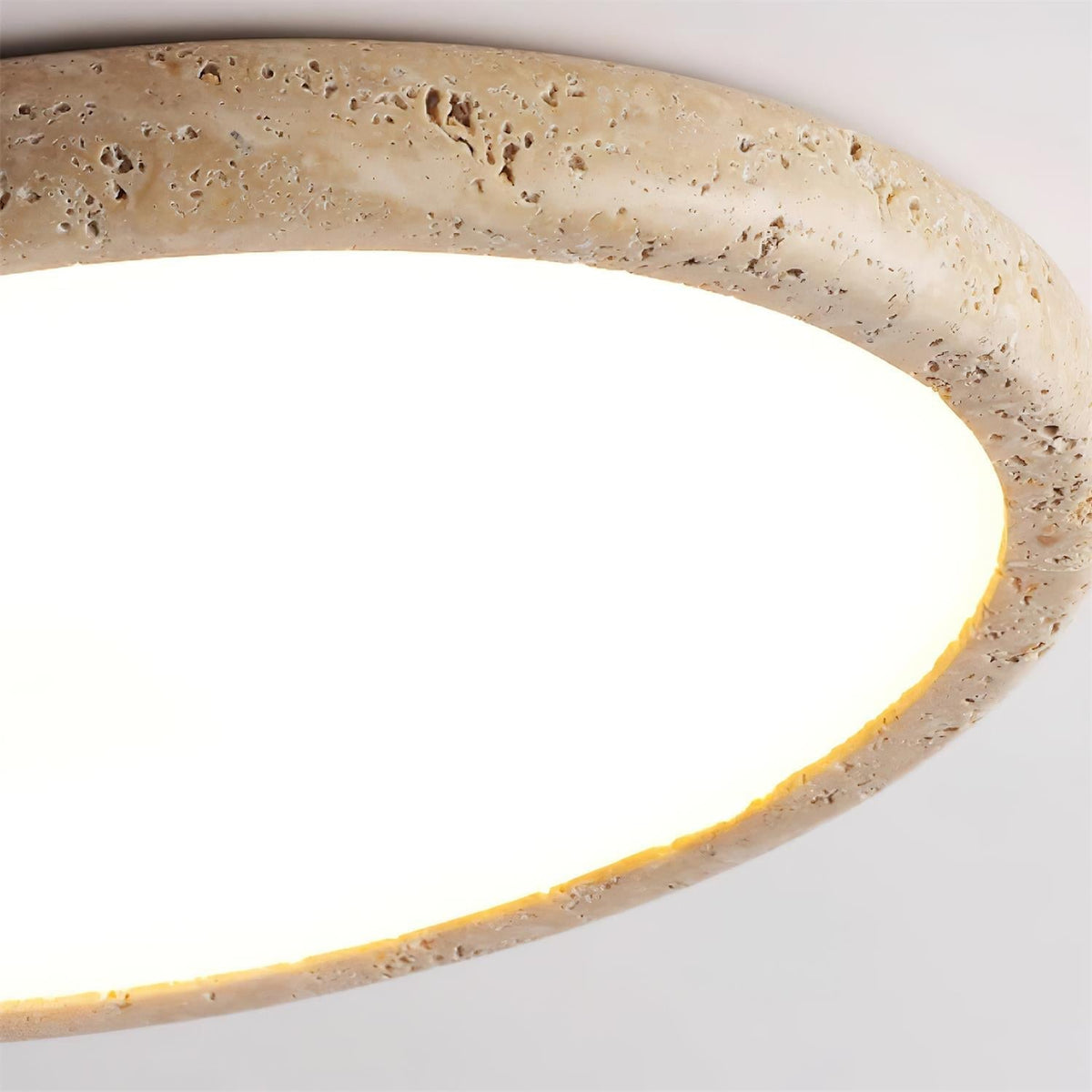 Lunaro Lámpara de Techo Minimalista de Travertino