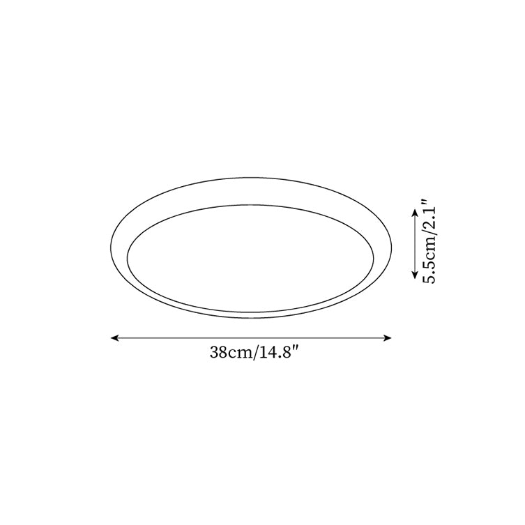 Lunaro Lámpara de Techo Minimalista de Travertino