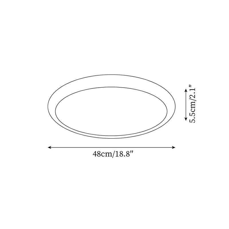 Lunaro Lámpara de Techo Minimalista de Travertino