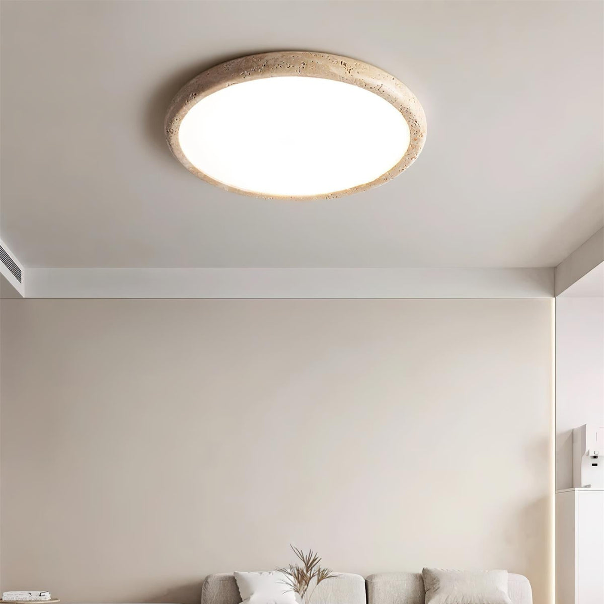 Lunaro Lámpara de Techo Minimalista de Travertino