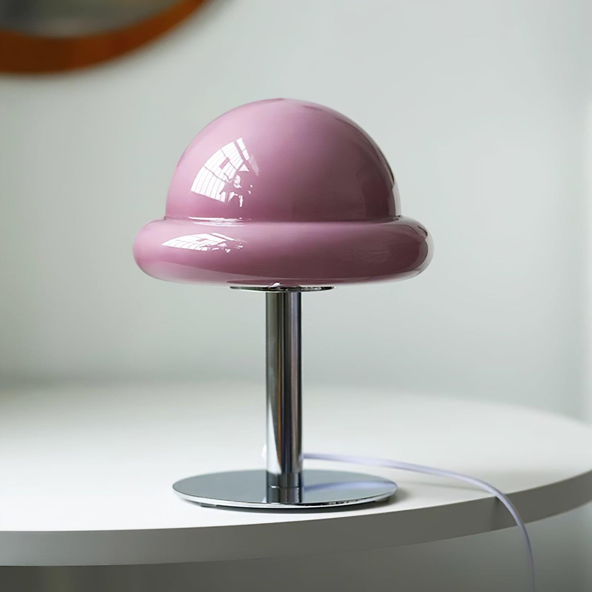 Eirisella lámpara de mesa de vidrio