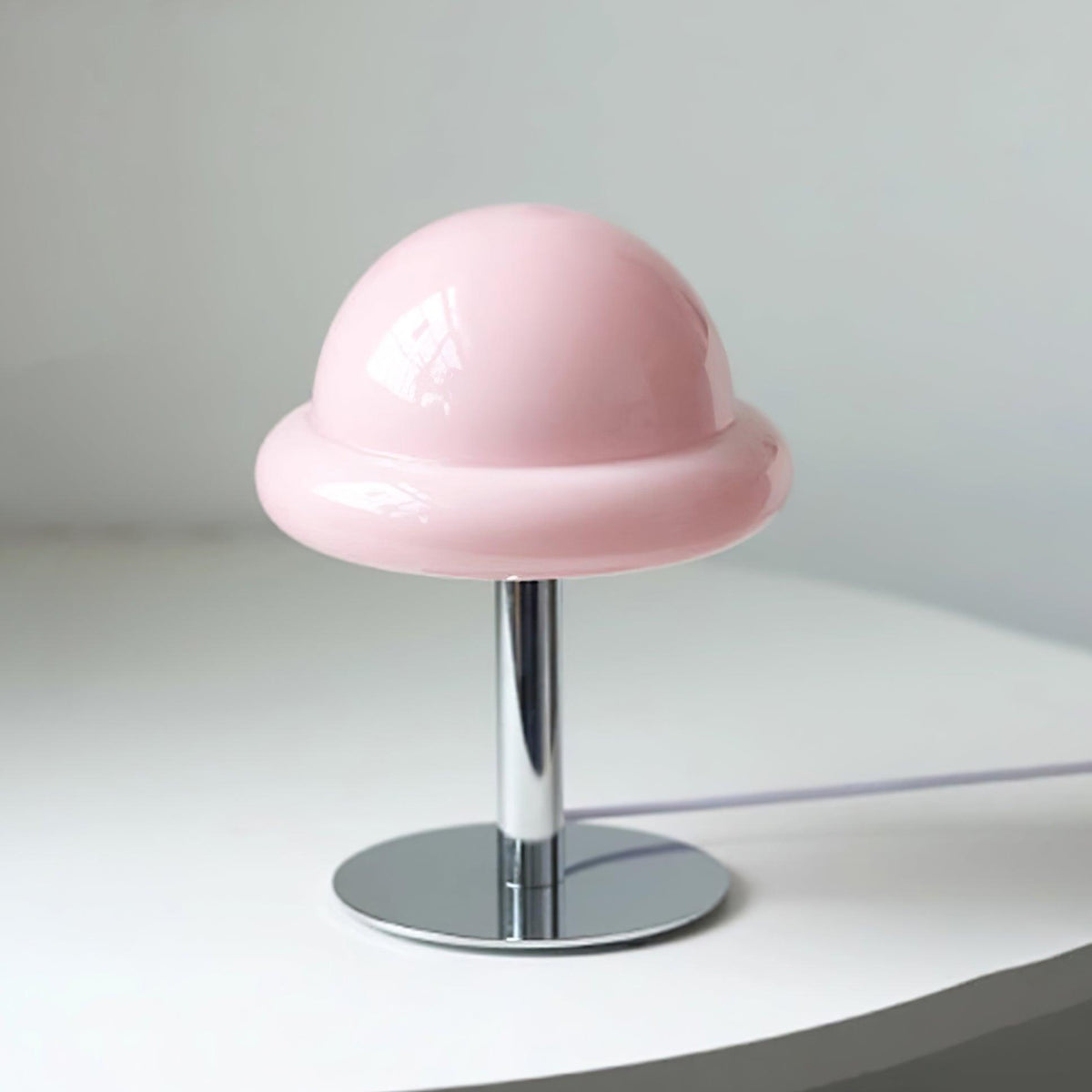 Eirisella lámpara de mesa de vidrio