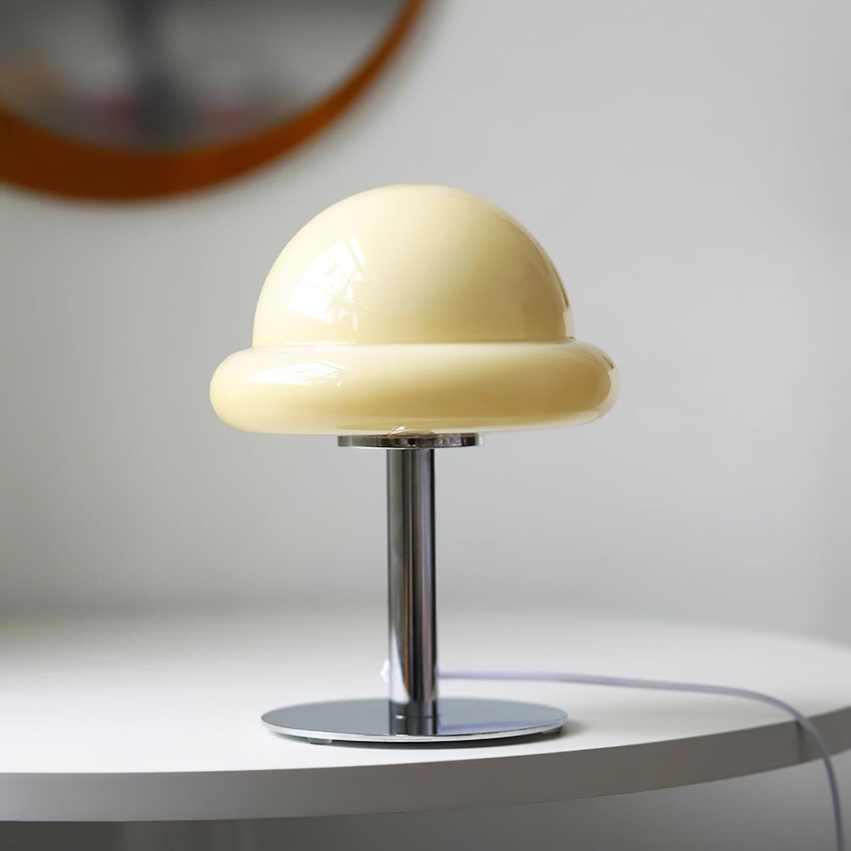 Eirisella lámpara de mesa de vidrio