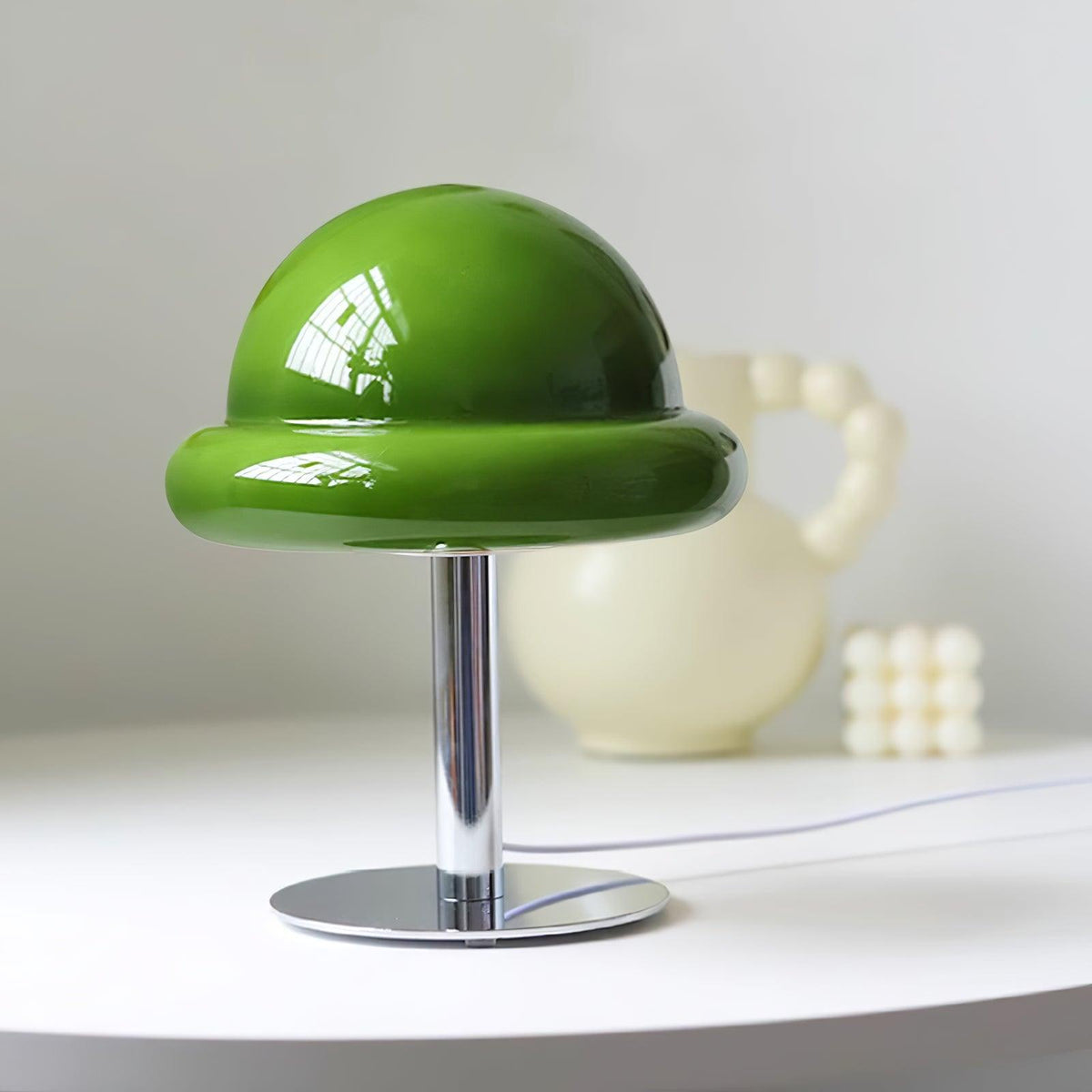 Eirisella lámpara de mesa de vidrio