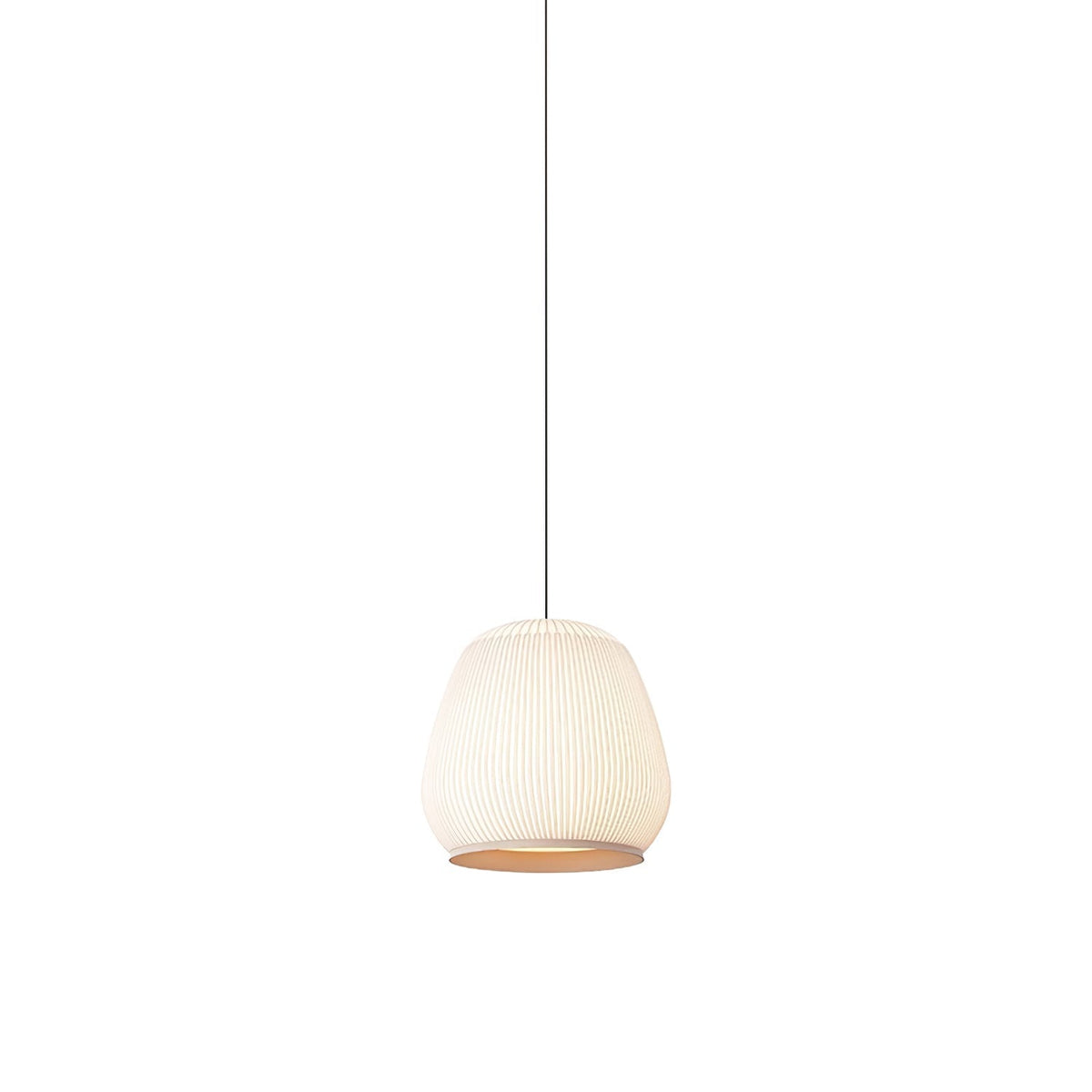 Lineiella lámpara colgante minimalista de tejido