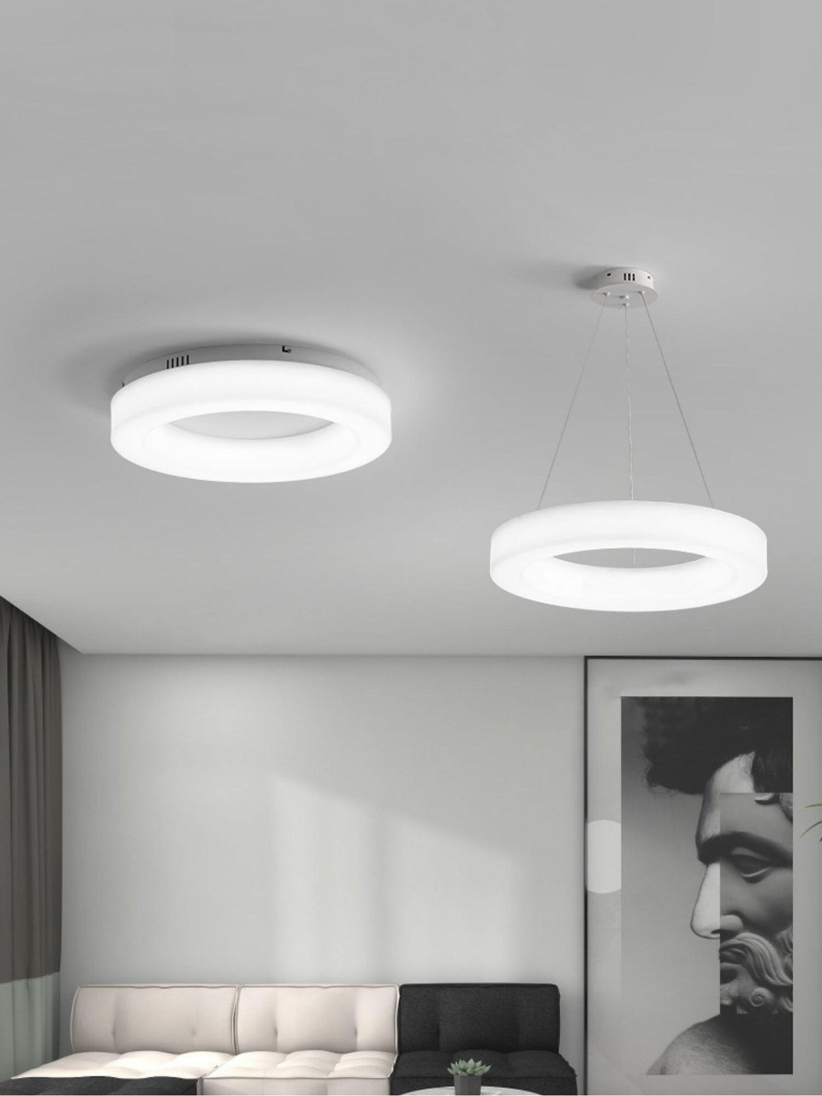 Erraeiel lámpara de techo moderna minimalista artística