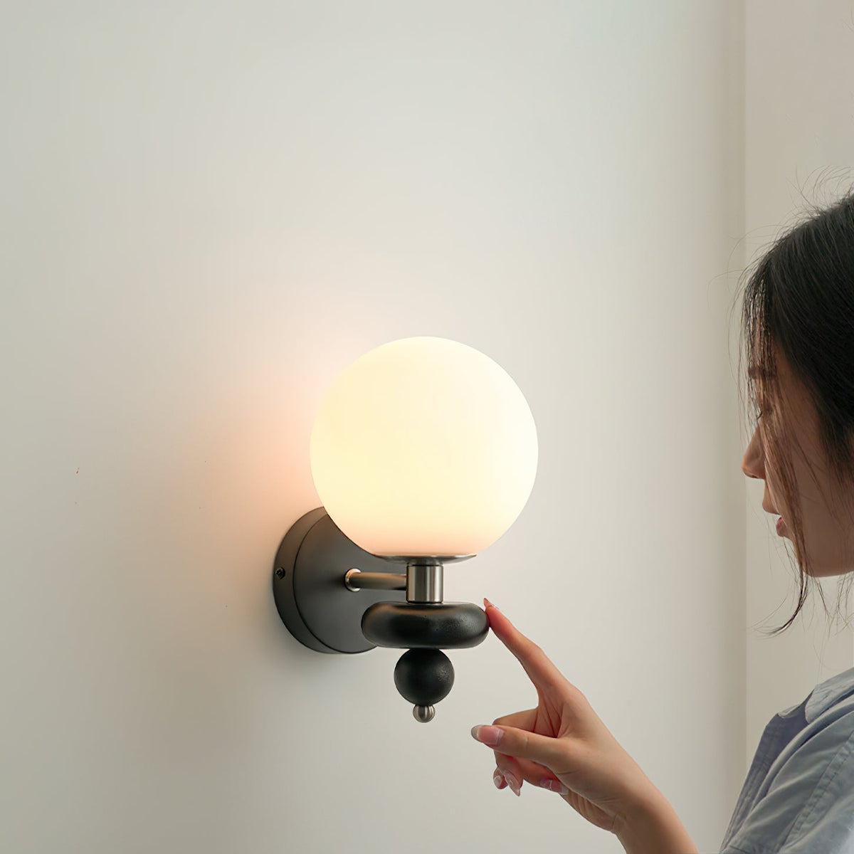 Lumueria aplique de pared moderno con globo