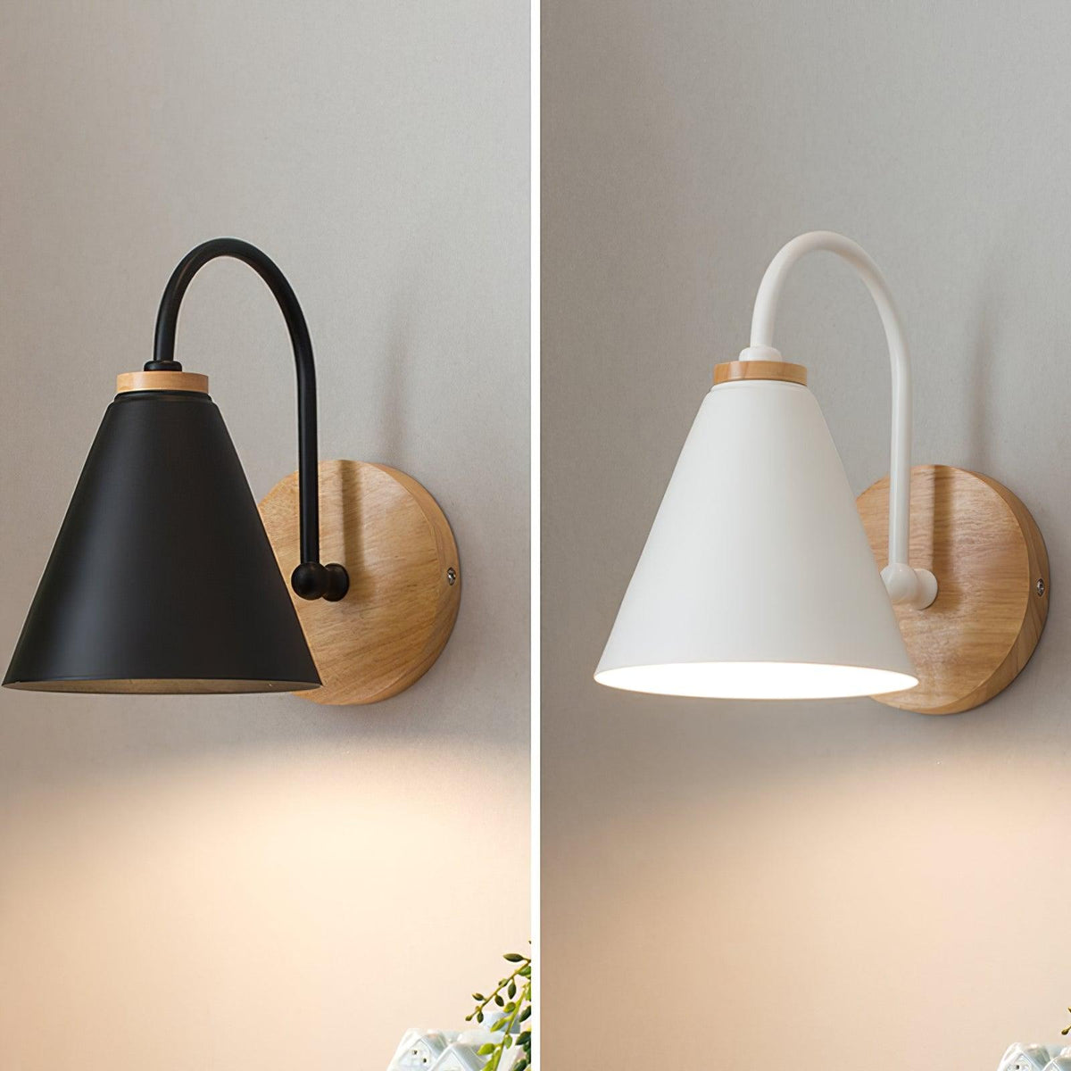 Rinorielle aplique de pared clásico único en madera