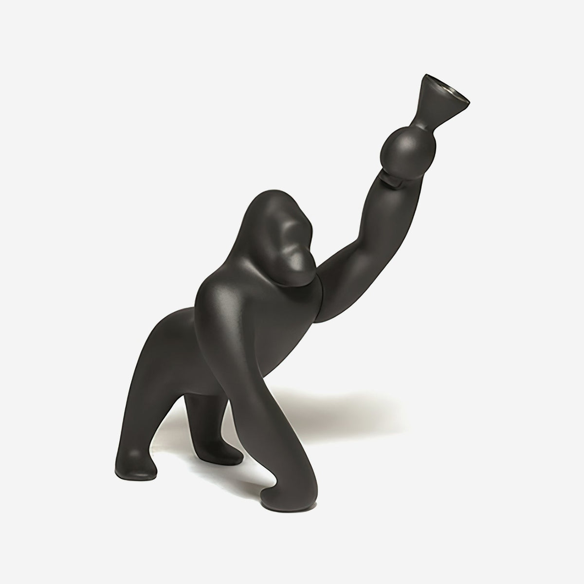 Zasolil lámpara de pie artística de resina Gorilla
