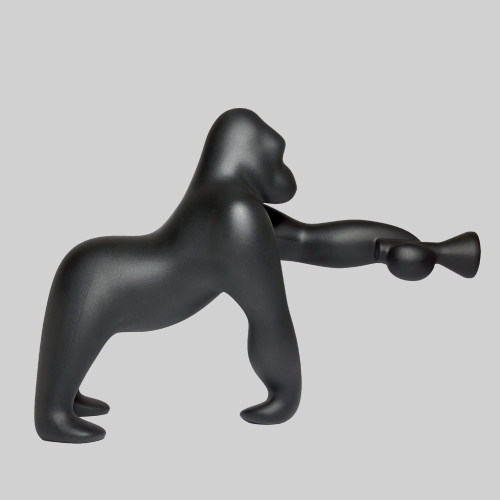 Zasolil lámpara de pie artística de resina Gorilla