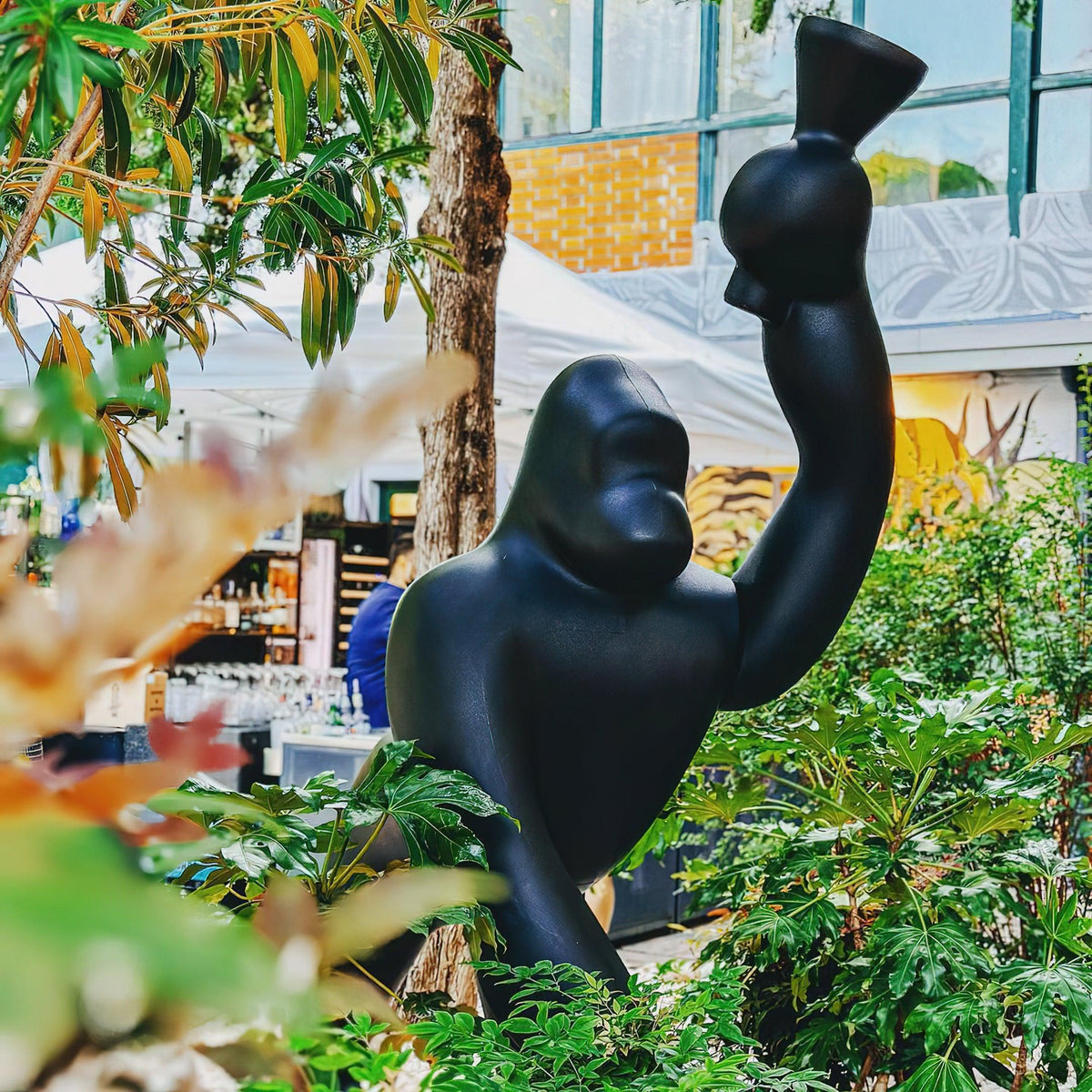Gorilla lámpara de pie