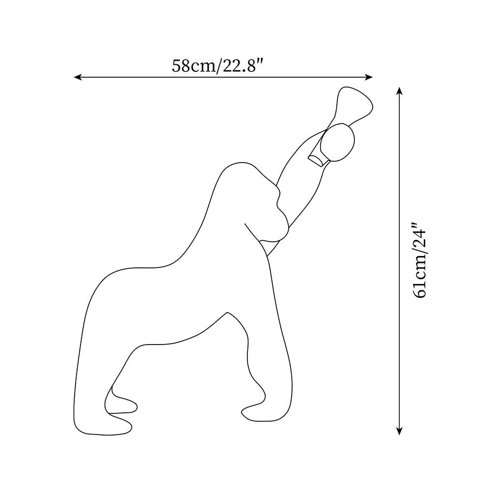 Gorilla lámpara de pie