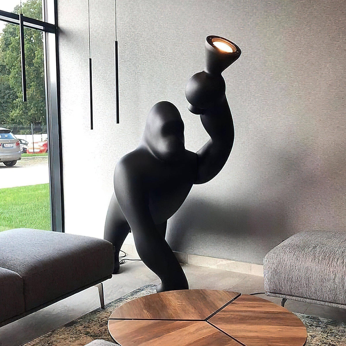 Gorilla lámpara de pie
