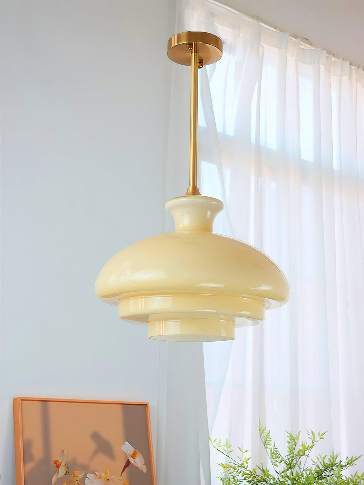 Sunbeam lámpara colgante moderna de vidrio