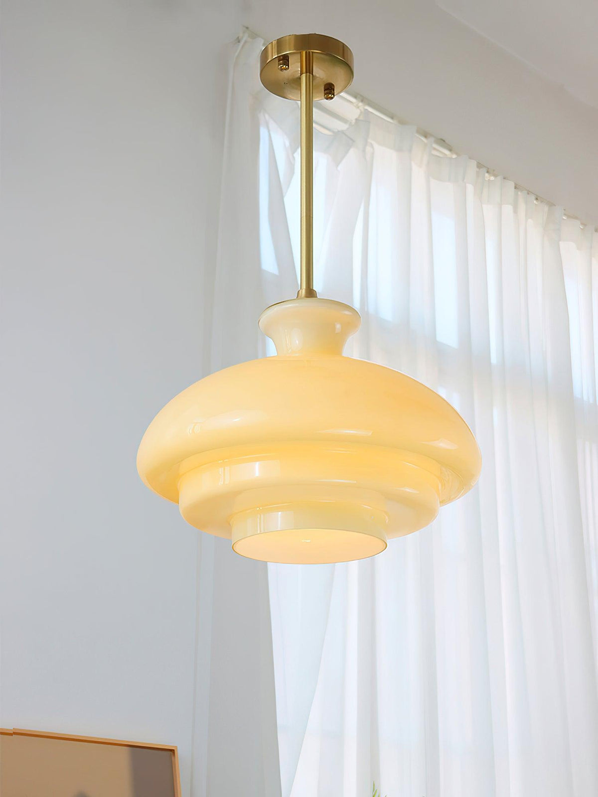 Sunbeam lámpara colgante moderna de vidrio