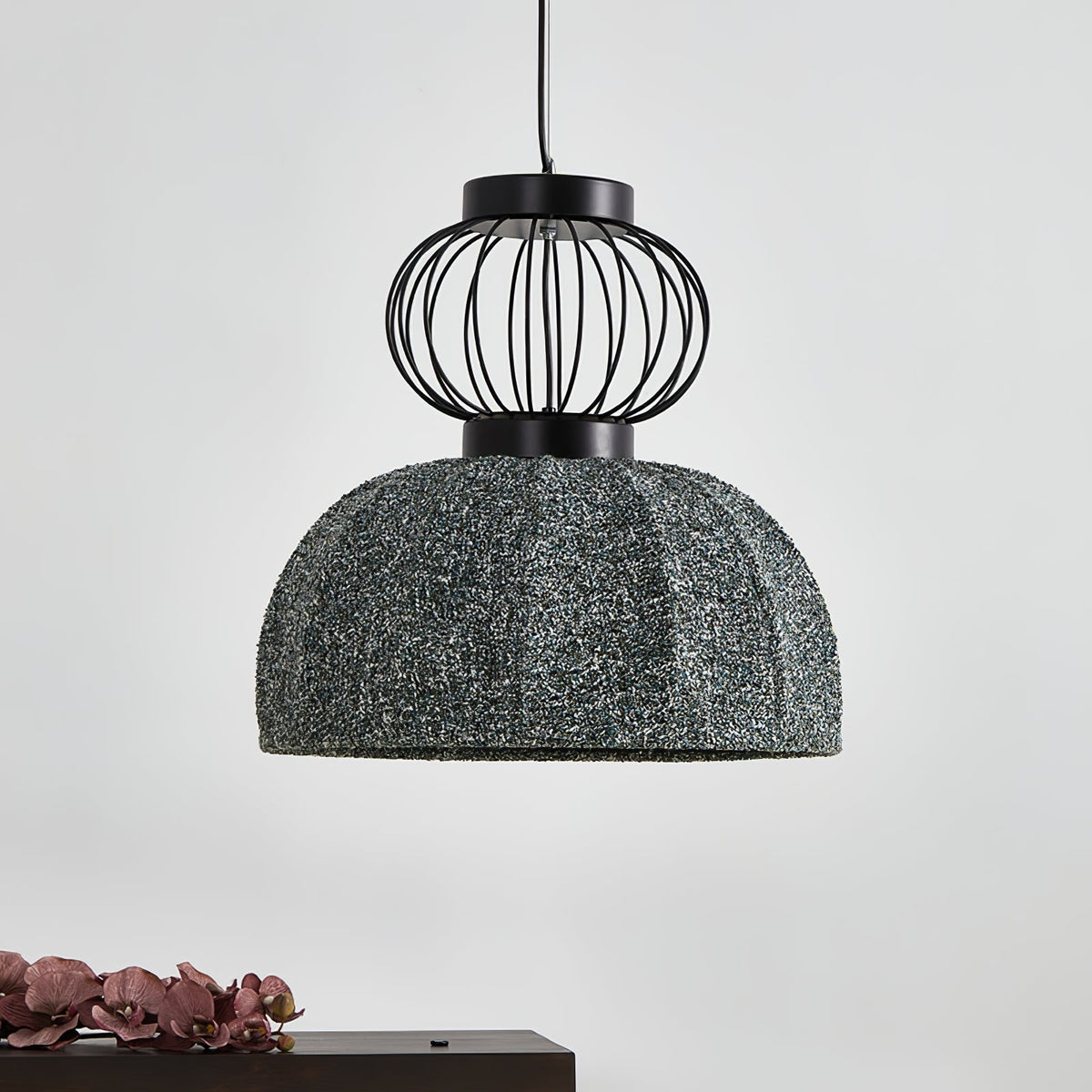 Forge lámpara colgante industrial de tejido