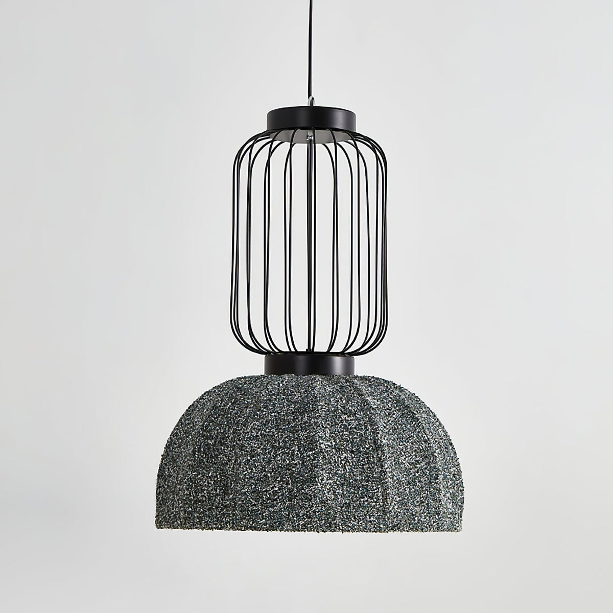 Forge lámpara colgante industrial de tejido