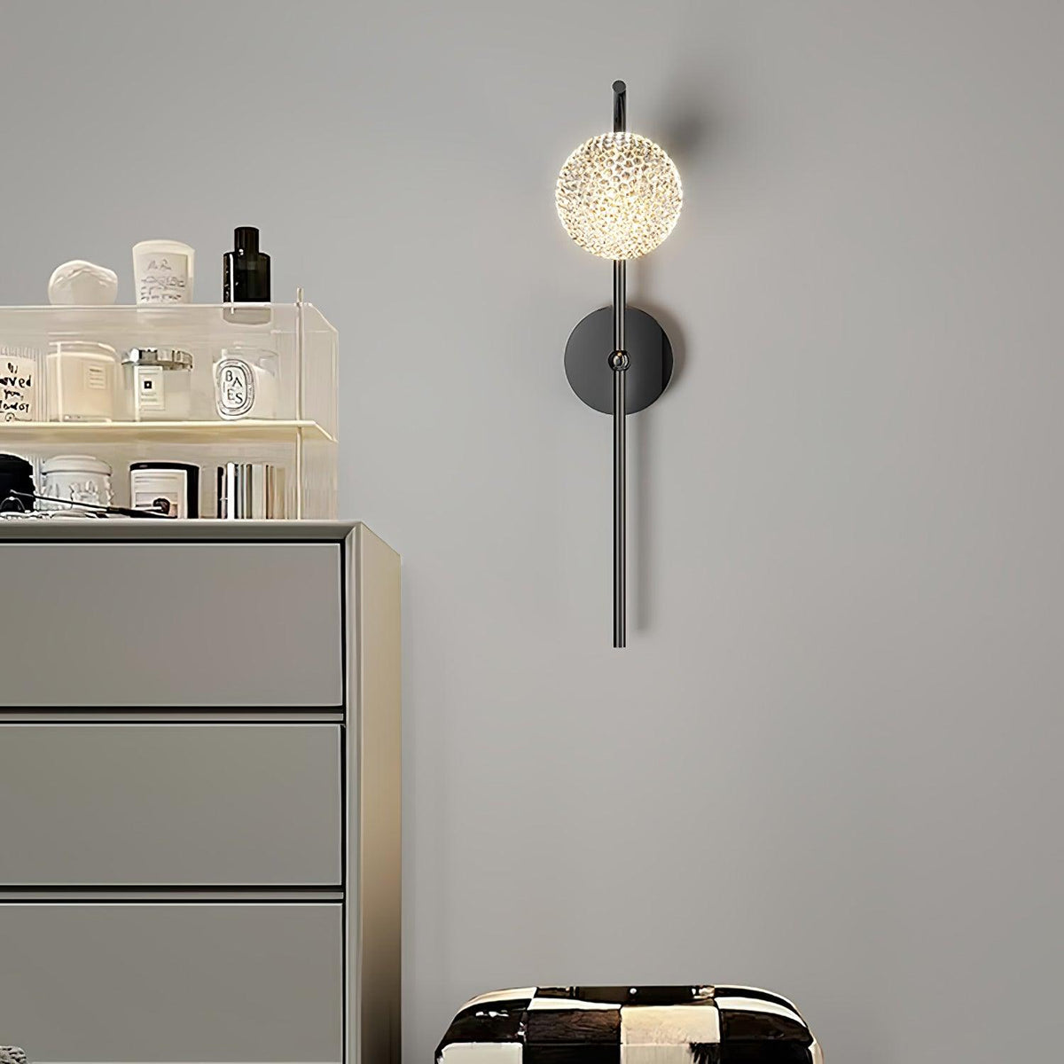 Urineth aplique de pared Premium nórdico de arte con cristal