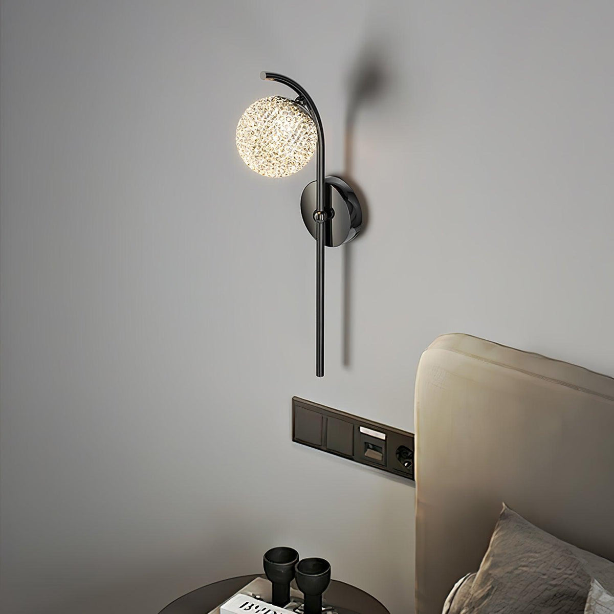 Urineth aplique de pared Premium nórdico de arte con cristal