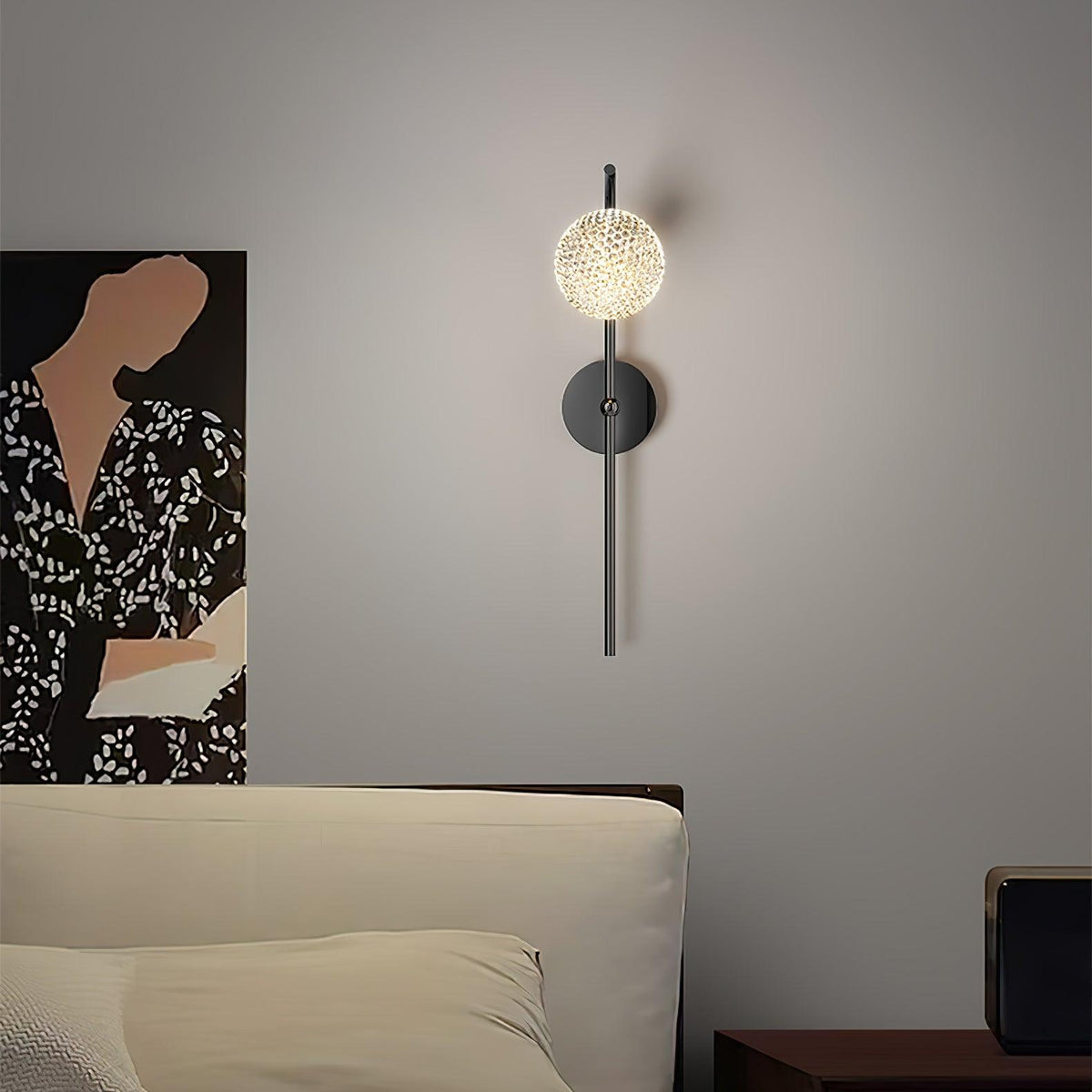 Urineth aplique de pared Premium nórdico de arte con cristal