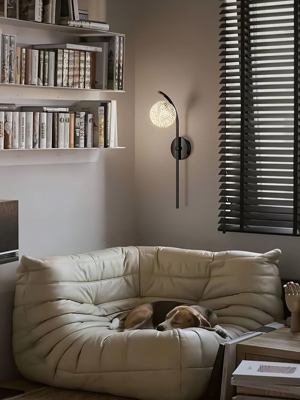 Urineth aplique de pared Premium nórdico de arte con cristal
