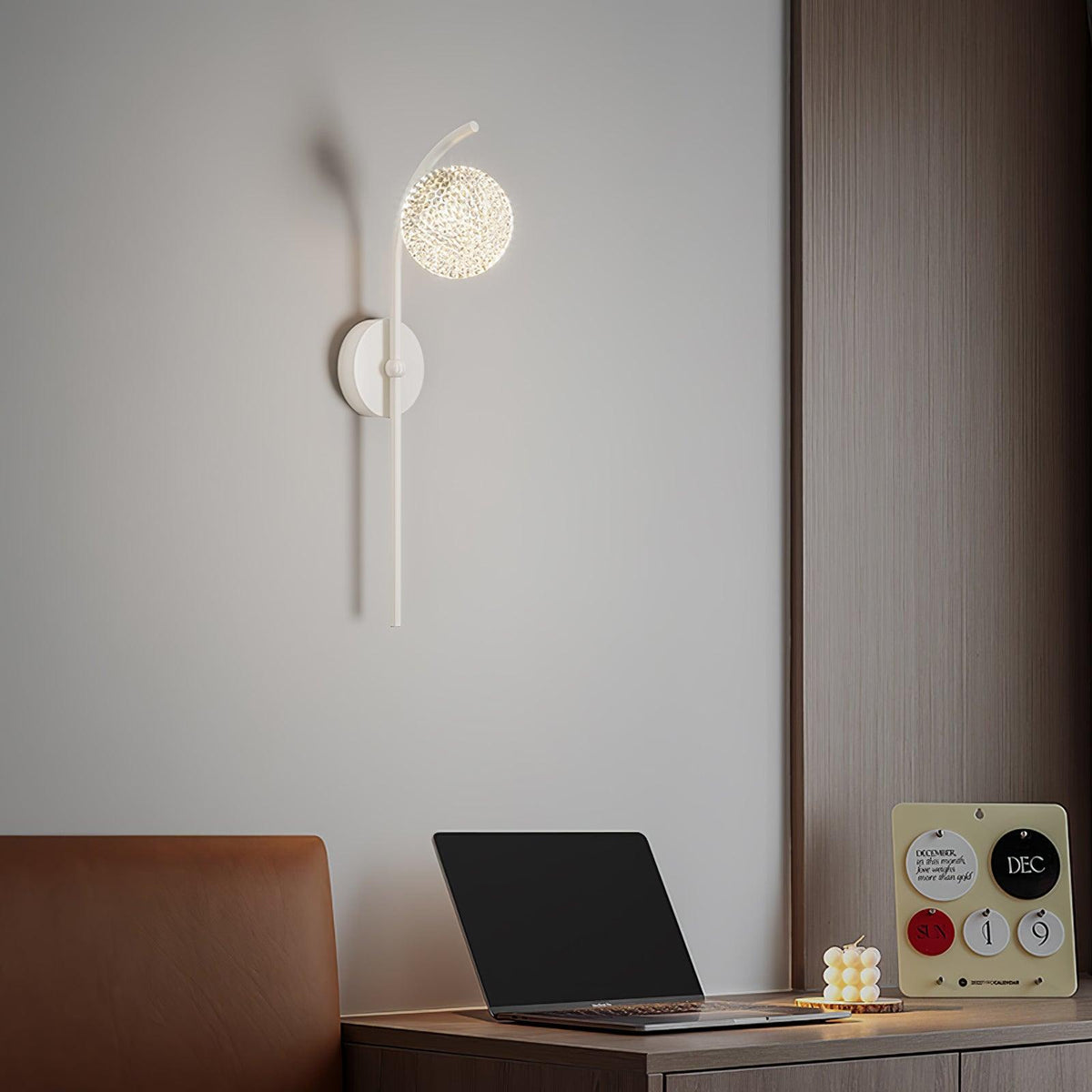 Urineth aplique de pared Premium nórdico de arte con cristal