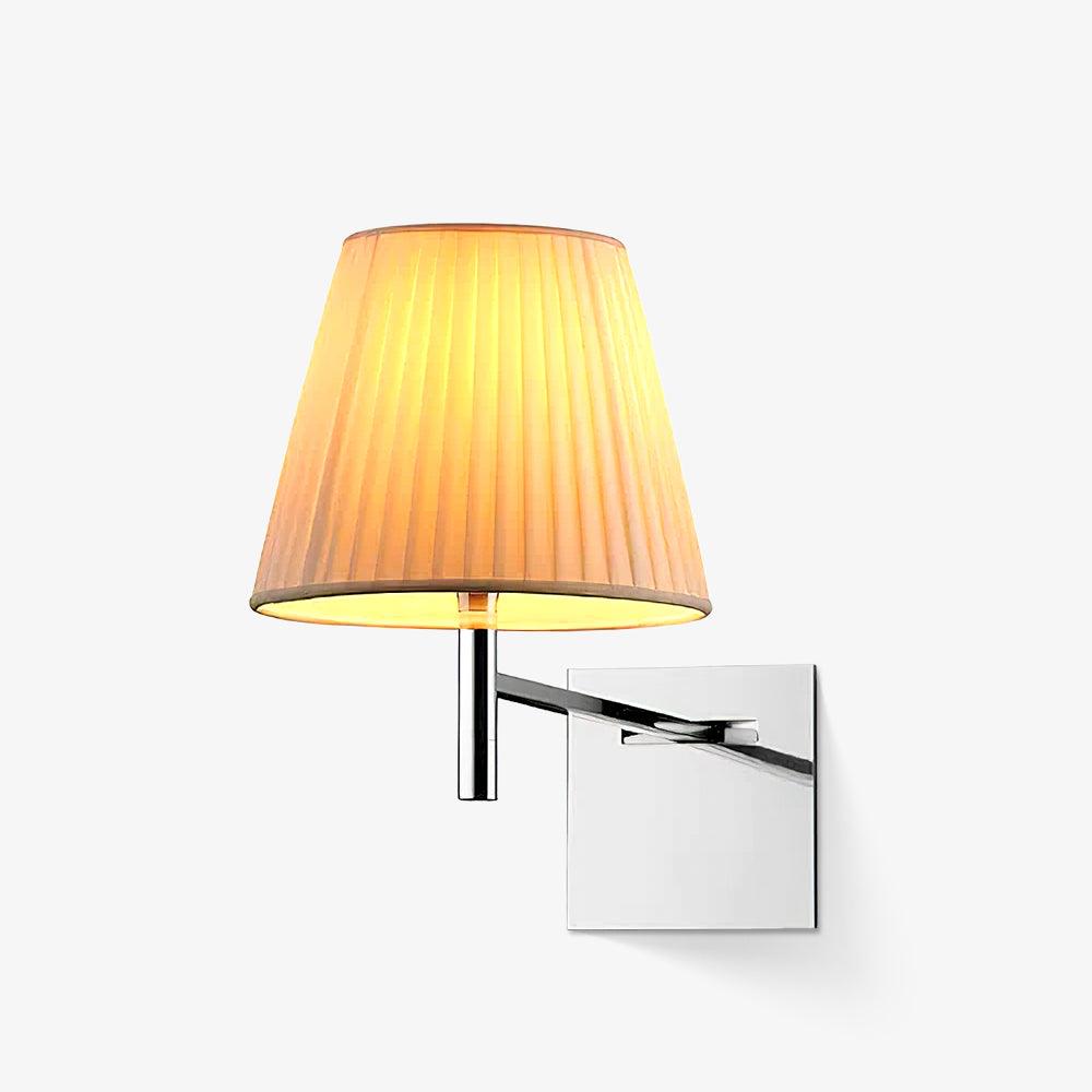 Orsore aplique de pared con tejido y prismas cromados