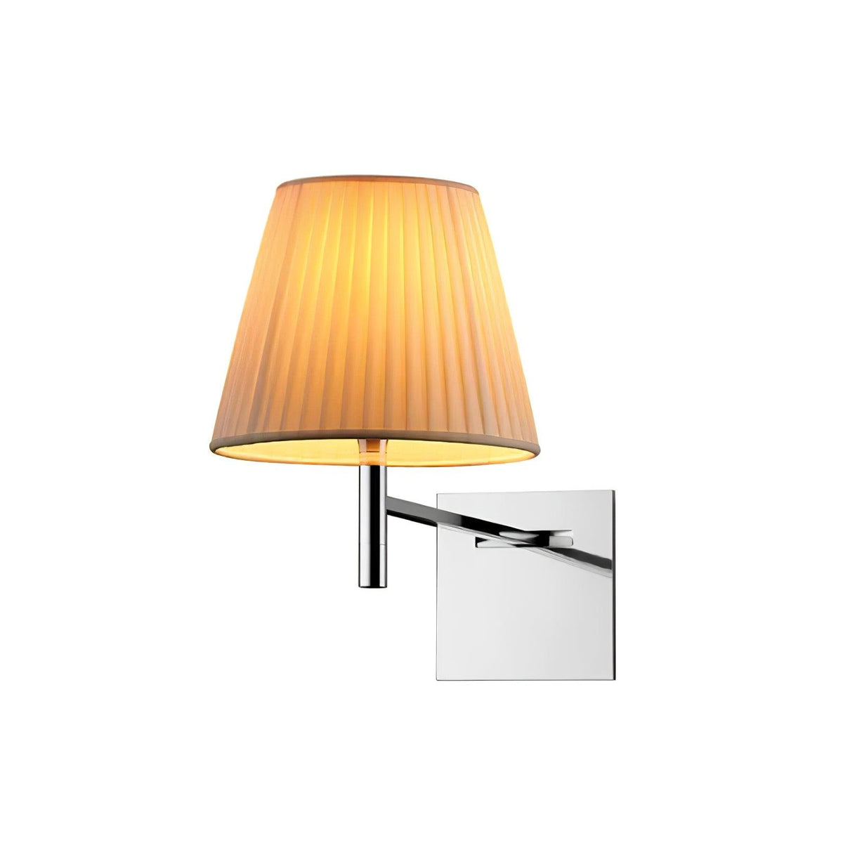Orsore aplique de pared con tejido y prismas cromados