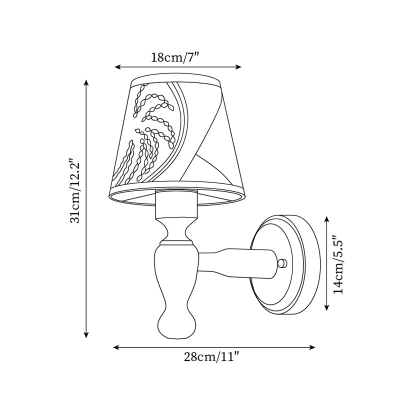 Orbel aplique de pared Mapleleaf de madera