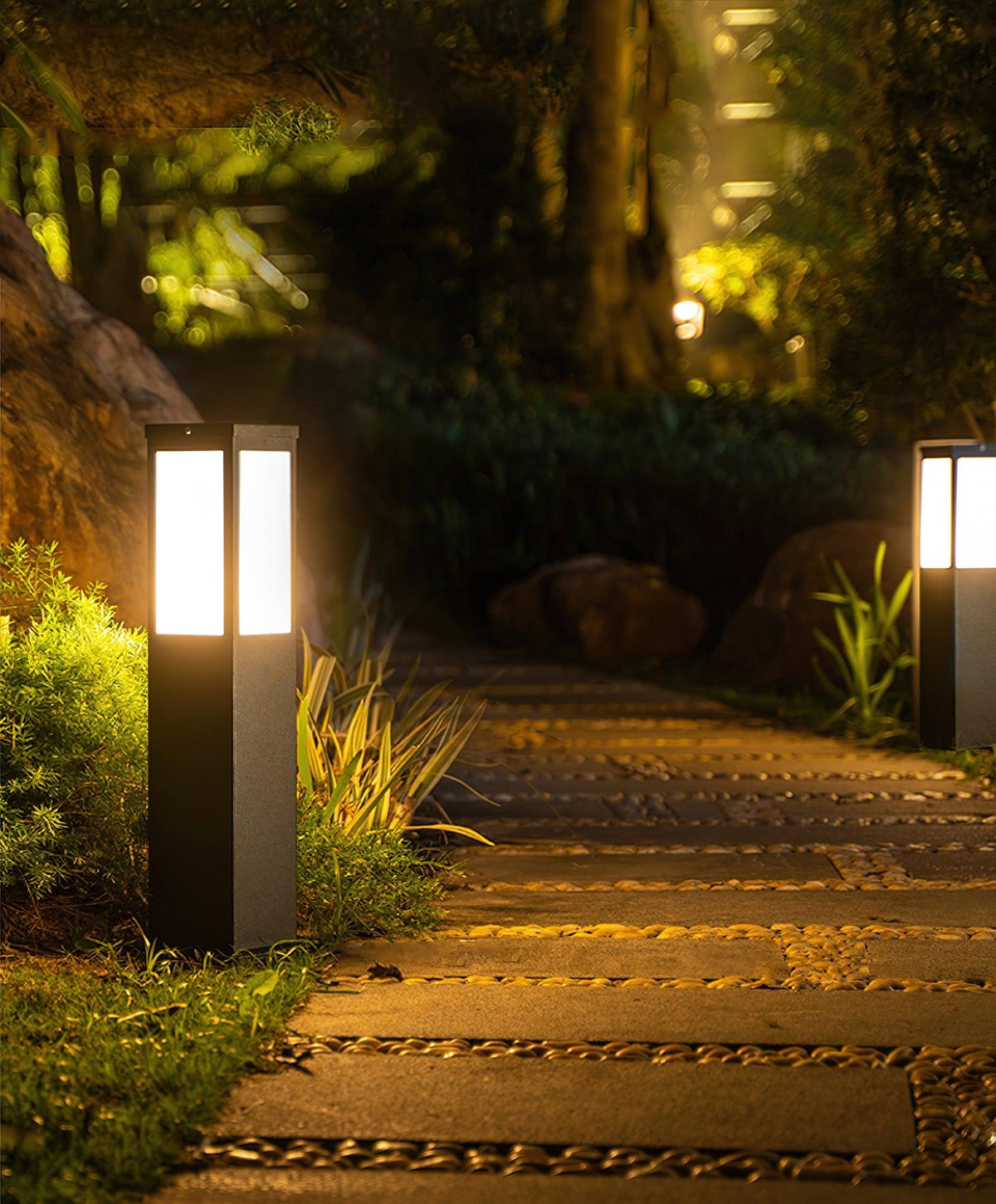 Aspren Bollard luminaria exterior solar