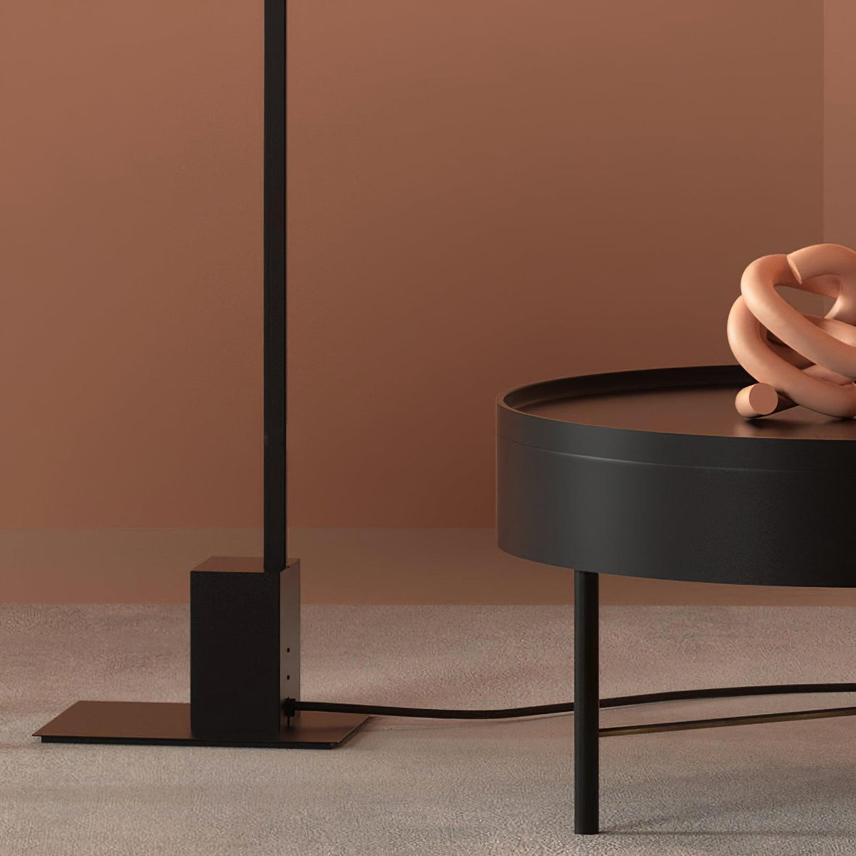 Vibe lámpara de pie minimalista de vidrio