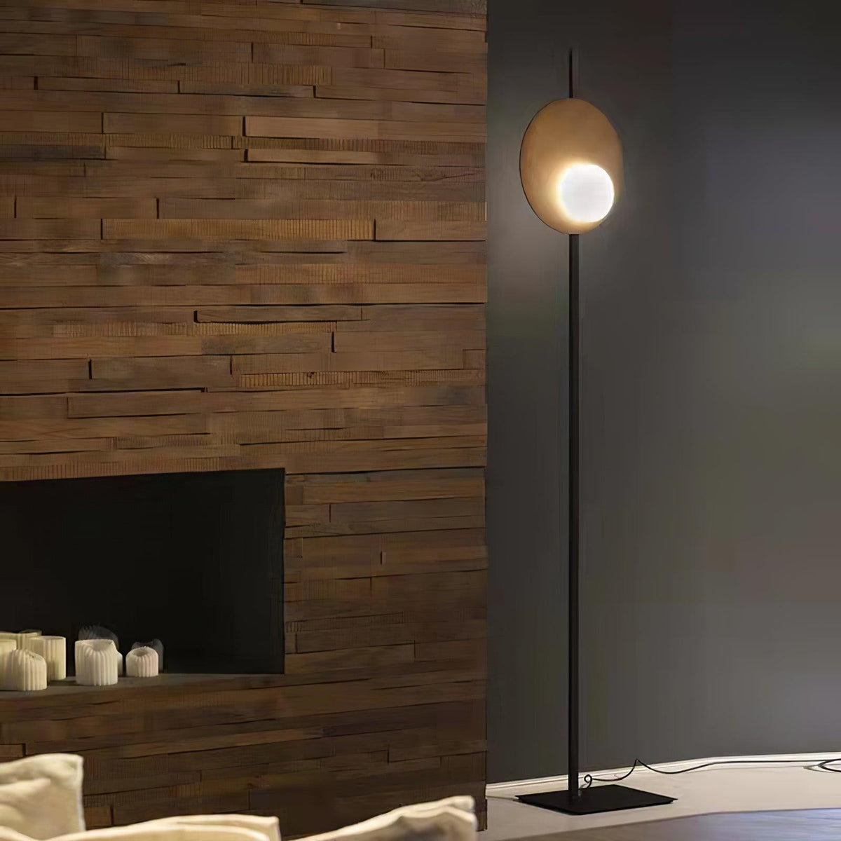 Vibe lámpara de pie minimalista de vidrio