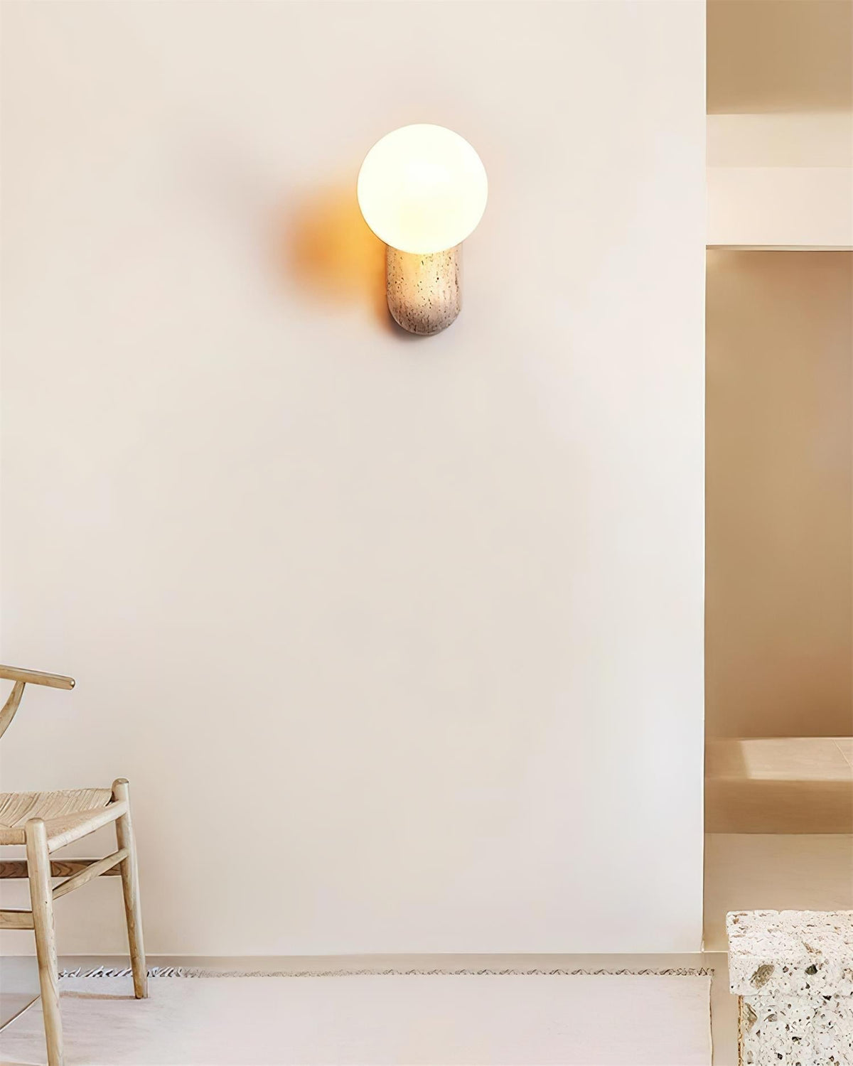 Tavelaria aplique de pared travertino Serenity Orgánico