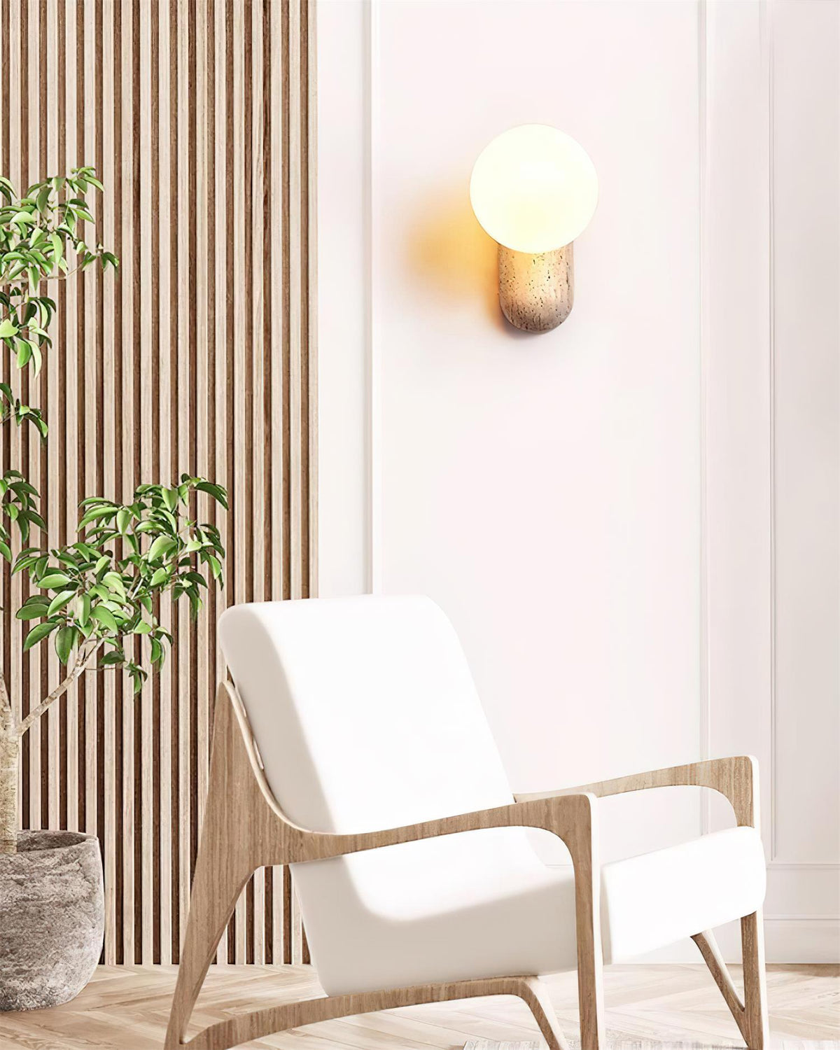 Tavelaria aplique de pared travertino Serenity Orgánico