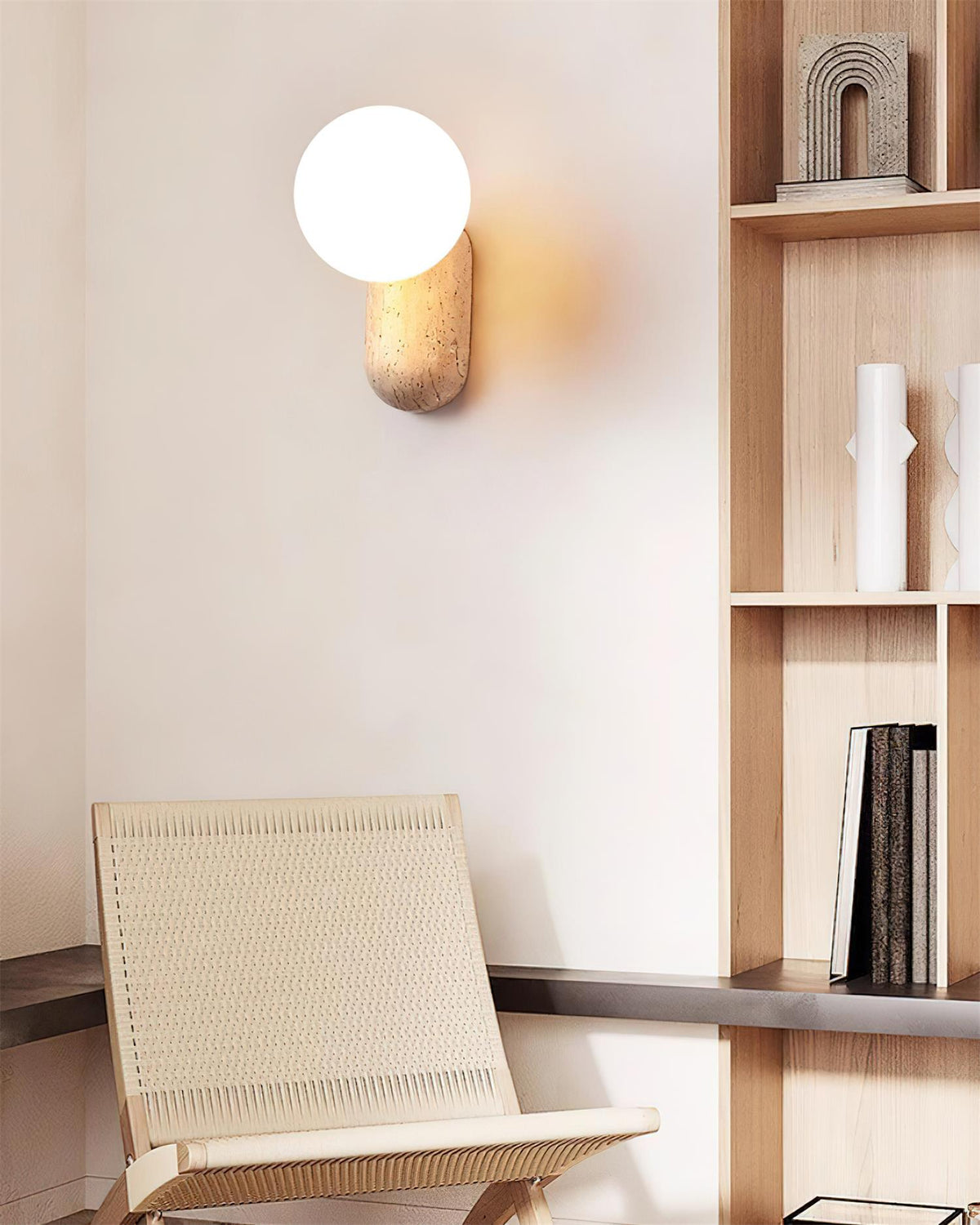Tavelaria aplique de pared travertino Serenity Orgánico